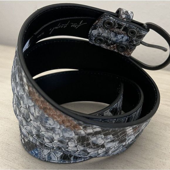 Free People Snake Embossed Leather Belt, S/M, NEW! - Picture 11 of 11